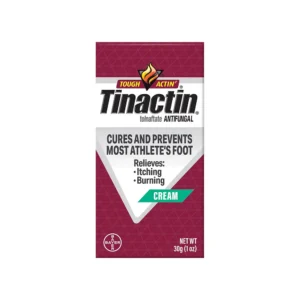 A box of Tinactin antifungal cream for athlete's foot.