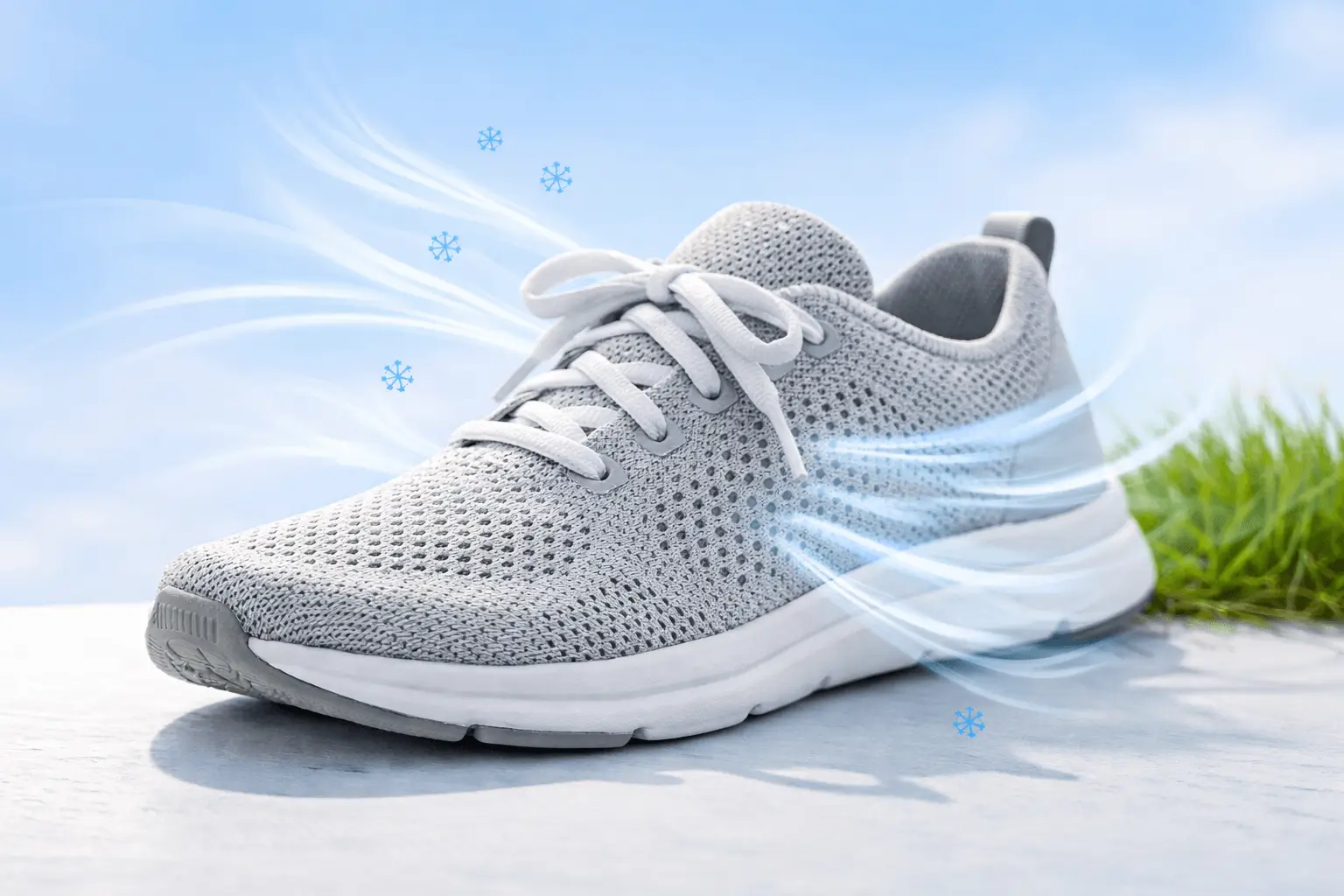 Breathable shoes designed to keep sweaty feet cool and dry