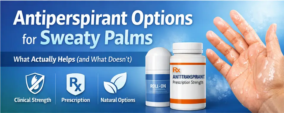 Antiperspirant Options for Sweaty Palms: What Actually Helps (and What Doesn’t)