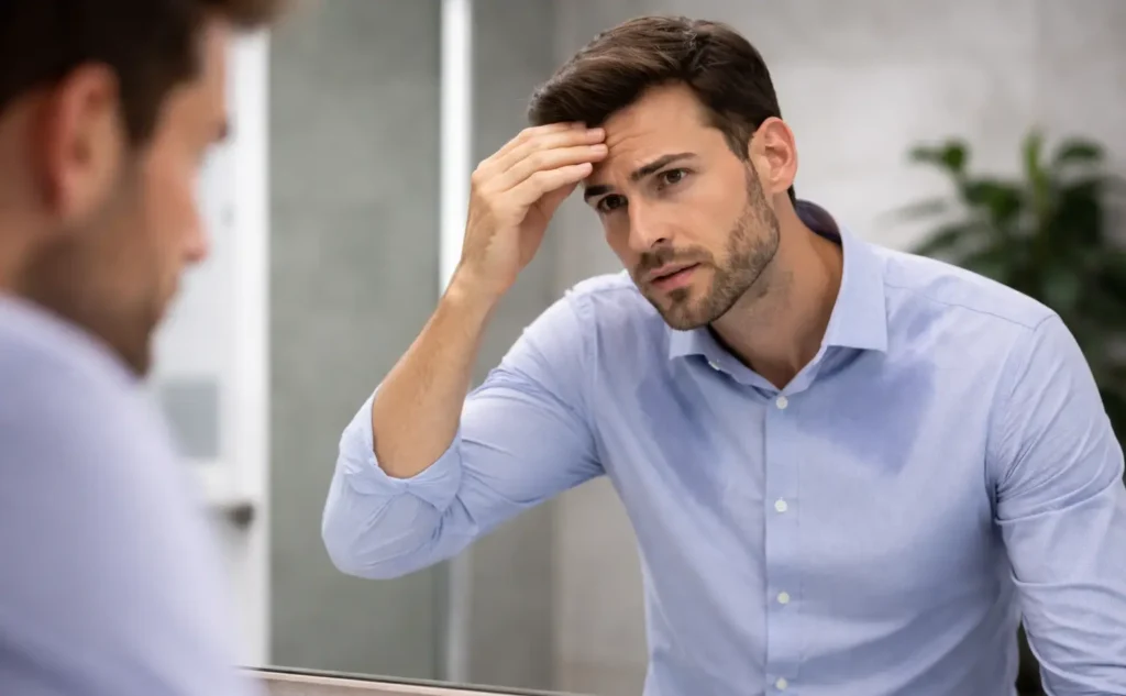 Hyperhidrosis symptoms changing with age