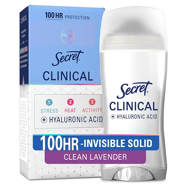 Secret Clinical Strength Antiperspirant Deodorant for hyperhidrosis