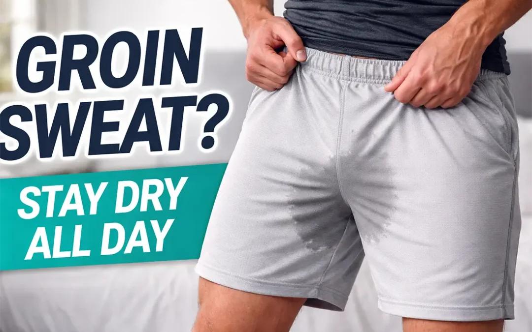 Antiperspirant for groin sweat to reduce moisture and chafing